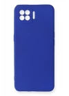 Oppo A73 Kılıf First Silikon - Mavi
