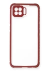 Oppo A73 Kılıf Miami Şeffaf Silikon - Fuşya