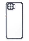 Oppo A73 Kılıf Miami Şeffaf Silikon - Gri
