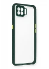 Oppo A73 Kılıf Miami Şeffaf Silikon - Koyu Yeşil