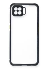 Oppo A73 Kılıf Miami Şeffaf Silikon - Lacivert