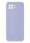 Oppo A73 Kılıf Nano içi Kadife Silikon - Lila