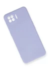 Oppo A73 Kılıf Nano içi Kadife Silikon - Lila