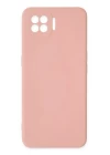 Oppo A73 Kılıf Nano içi Kadife Silikon - Pudra
