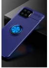 Oppo A73 Kılıf Range Yüzüklü Silikon - Mavi