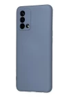 Oppo A74 4G Kılıf Nano içi Kadife Silikon - Gri