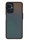 Oppo A96 Kılıf Montreal Silikon Kapak - Siyah