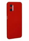 Oppo A96 Kılıf Nano içi Kadife Silikon - Kırmızı