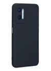 Oppo A96 Kılıf Nano içi Kadife Silikon - Lacivert