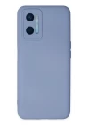 Oppo A96 Kılıf Nano içi Kadife Silikon - Lila
