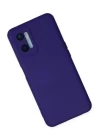 Oppo A96 Kılıf Nano içi Kadife Silikon - Mor