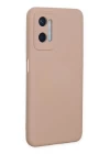 Oppo A96 Kılıf Nano içi Kadife Silikon - Pudra