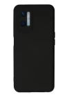 Oppo A96 Kılıf Nano içi Kadife Silikon - Siyah