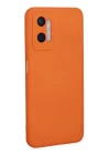 Oppo A96 Kılıf Nano içi Kadife Silikon - Turuncu