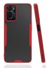 Oppo A96 Kılıf Platin Silikon - Kırmızı
