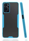 Oppo A96 Kılıf Platin Silikon - Mavi