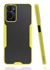 Oppo A96 Kılıf Platin Silikon - Sarı