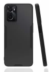 Oppo A96 Kılıf Platin Silikon - Siyah
