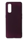 Oppo Find X2 Kılıf First Silikon - Mürdüm