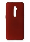 Oppo Reno 10X Kılıf First Silikon - Bordo