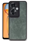 Oppo Reno 11F Kılıf Aras Deri Kapak - Koyu Yeşil