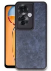 Oppo Reno 11F Kılıf Aras Deri Kapak - Lacivert