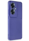 Oppo Reno 11F Kılıf Auto Focus Karbon Kapak - Lacivert
