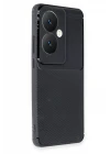 Oppo Reno 11F Kılıf Auto Focus Karbon Kapak - Siyah