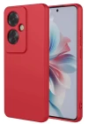 Oppo Reno 11F Kılıf First Silikon - Kırmızı