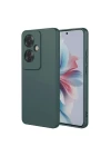 Oppo Reno 11F Kılıf First Silikon - Koyu Yeşil