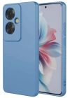 Oppo Reno 11F Kılıf First Silikon - Mavi