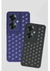 Oppo Reno 11F Kılıf Petek Silikon Kapak - Kırmızı