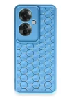 Oppo Reno 11F Kılıf Petek Silikon Kapak - Mavi