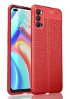 Oppo Reno 4 Kılıf Auto Focus Kapak - Kırmızı
