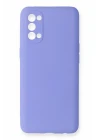 Oppo Reno 4 Kılıf First Silikon - Lila