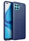 Oppo Reno 4 Lite Kılıf Auto Focus Kapak - Lacivert