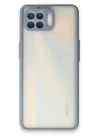 Oppo Reno 4 Lite Kılıf Montreal Silikon Kapak - Gri
