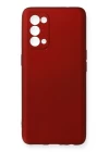 Oppo Reno 5 Kılıf First Silikon - Bordo