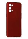 Oppo Reno 5 Kılıf First Silikon - Bordo