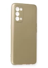 Oppo Reno 5 Kılıf First Silikon - Gold