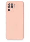 Oppo Reno 5 Lite Kılıf Nano içi Kadife Silikon - Pudra
