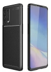 Oppo Reno 5 Pro Kılıf Auto Focus Karbon Kapak - Siyah