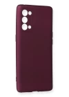 Oppo Reno 5 Pro Kılıf First Silikon - Mürdüm