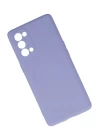 Oppo Reno 5 Pro Kılıf Nano içi Kadife Silikon - Lila