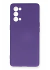 Oppo Reno 5 Pro Kılıf Nano içi Kadife Silikon - Mor