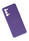 Oppo Reno 5 Pro Kılıf Nano içi Kadife Silikon - Mor