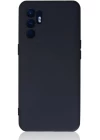 Oppo Reno 6 Kılıf Nano içi Kadife Silikon - Lacivert