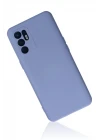Oppo Reno 6 Kılıf Nano içi Kadife Silikon - Lila