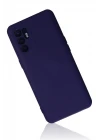 Oppo Reno 6 Kılıf Nano içi Kadife Silikon - Mor