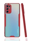 Oppo Reno 6 Kılıf Platin Silikon - Kırmızı